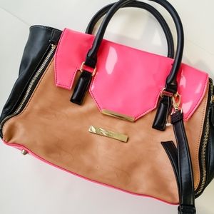 Hot pink accent bag